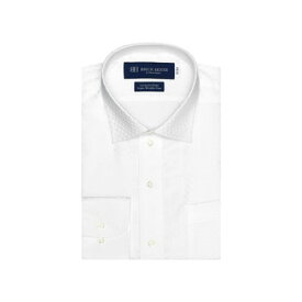 トーキョーシャツ TOKYO SHIRTS 【超形態安定】ワイドカラー 綿100% 長袖ワイシャツ （ホワイト）