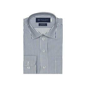 トーキョーシャツ TOKYO SHIRTS 【超形態安定】 ワイドカラー 長袖 ワイシャツ 綿100% （ネイビー）