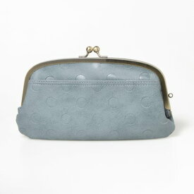 ラフィール LAFIEL ドットカラー合皮ガマ口長財布 （ブルー）