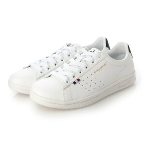 ルコックスポルティフ le coq sportif LA ROLAND SL レディーススニーカー(LAローランSL) QL1VJC02WG ホワイト/グレー 231102 (ホワイト×ネイビー)