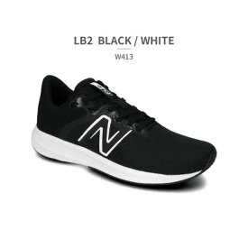 ニューバランス New Balance レディース スニーカー ランニング 軽量 W413 (ブラック)