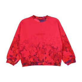 デシグアル Desigual 水彩画花柄 スウェットシャツ （ピンク/レッド）