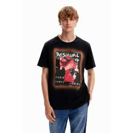 デシグアル Desigual ALEX Tシャツショートスリーブ （グレー/ブラック）