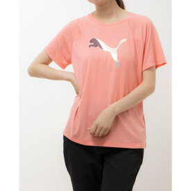 プーマ PUMA レディース Tシャツ PUMA EVOSTRIPE トレーニング 吸汗速乾 672288 (ピンク)