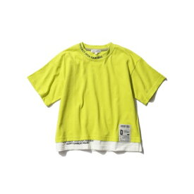 シューラルー キッズ SHOO・LA・RUE/Kids 裾レイヤード衿ロゴ半袖Tシャツ （レモンイエロー(031)）