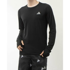 アディダス adidas メンズ 陸上/ランニング 長袖Tシャツ M RUN ICONS 3S LS HN8024 （ブラック）