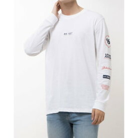 アンダーアーマー UNDER ARMOUR メンズ 長袖Tシャツ UAヘビーウエイト グラフィック ロングスリーブシャツ 1381360 （White）