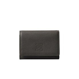 ヒロフ HIROFU ◆【センプレ】三つ折り財布 レザー ウォレット 本革 （ダークグレー(115)）