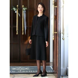 ニナーズ nina's ブラックフォーマル・喪服・礼服/大きいサイズ/前開きワンピース/スーツ （BLACK）