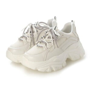 アタガール attagirl 厚底ダッドスニーカー (ホワイトスムース)