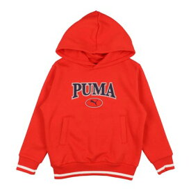 プーマ PUMA ジュニア スウェットフルジップ PUMA SQUAD フーディースウェット FL_ 678521 （For All Time レッド）