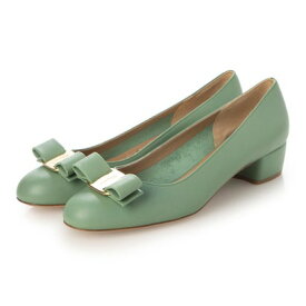 サルバトーレフェラガモ Salvatore Ferragamo Vara Leather Pumps （GREEN）