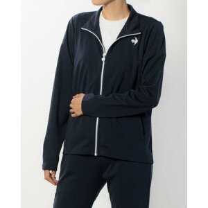 ルコックスポルティフ le coq sportif レディース 長袖ジャージジャケット 防風ニットジャージ スタンドジャケット QMWWJF10 (ネイビー)