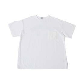 ナバナバ NAVANAVA ポケット付き半袖Tシャツクルーネック （ホワイト）