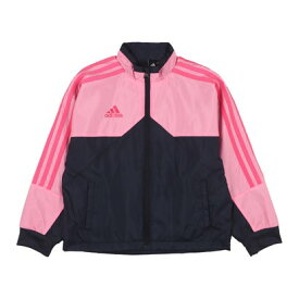 アディダス adidas ジュニア ウインドジャケット U TIRO CB ウィンドブレーカー ジャケット IK7391 （レジェンドインク/ブリスピンク）