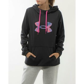 アンダーアーマー UNDER ARMOUR レディース スウェットパーカー UAアーマーフリース ビッグロゴ プルオーバー フーディー 1381242 （Black / /）