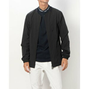 ティゴラ TIGORA メンズ ゴルフ 長袖ウインドブレーカー ノーカラージャケット TR-1W1603F (ブラック)