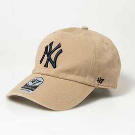 フォーティーセブン 47 キャップ 帽子 RGW17GWS ヤンキース ワンサイズ 男女兼用 柔らか クリーンナップ 47BRAND YANKEES CLEAN UP （カーキxネイビー）