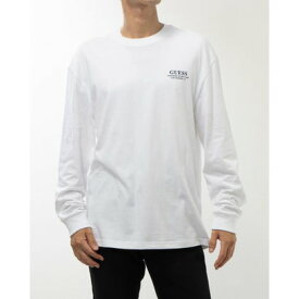 ゲス GUESS L/S Mini Logo Tee （WHT） ロゴTシャツ