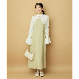 ビス VIS 【VIS dress】シャーリングボレロセットワンピース （カラシ系（87））