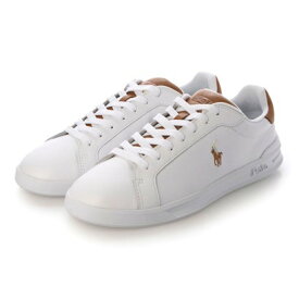 ポロ ラルフ ローレン POLO RALPH LAUREN ヘリテージ Court II レザー スニーカー （WHITE/TAN）