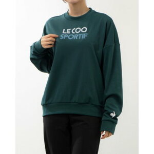 ルコックスポルティフ le coq sportif レディース 長袖Tシャツ ヒートナビ 長袖シャツ QMWWJB05 (グリーン)