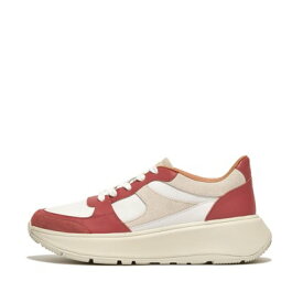 フィットフロップ fitflop 【23AW】F-MODE LEATHER-MIX FLATFORM SNEAKERS （Dusky Red Mix）