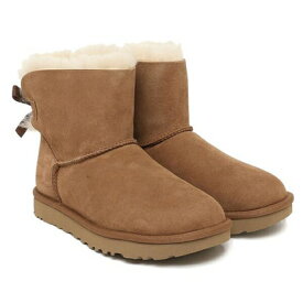 アグ UGG ブーツ ミニ ベイリー ボウ ムートンブーツ ブラウン レディース UGG 1016501 CHE MINI BAILEY BOW BOOTS CHESTNUT （CHESTNUT）