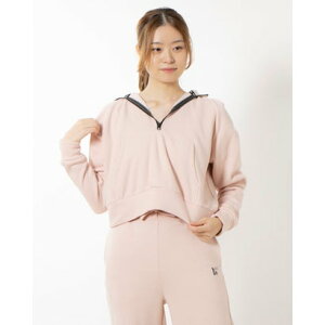 ティゴラバイビームスデザイン TIGORA by BEAMS DESIGN レディース スウェットパーカー ハーフジップスウェットパーカ TR-9P2513TJ (ピンク)