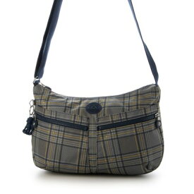 キプリング Kipling 日本限定 IZELLAH （Blue Grey Plaid） B5サイズ クロスボディバッグ