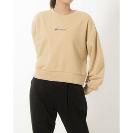 チャンピオン Champion レディース スウェットトレーナー CREW NECK SWEATSHIRT_ CW-Y006 （ベージュ）