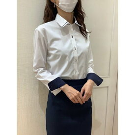 トーキョーシャツ TOKYO SHIRTS 【透け防止】 形態安定 レギュラー衿 長袖 レディースシャツ （ホワイト）