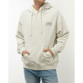 ゲス GUESS Back Print Logo Hoodie （OATMEAL）