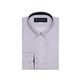 トーキョーシャツ TOKYO SHIRTS 形態安定 ボタンダウンカラー 長袖 ワイシャツ （パープル）