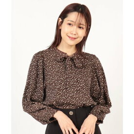 フラワー flower balloon leopard blouse