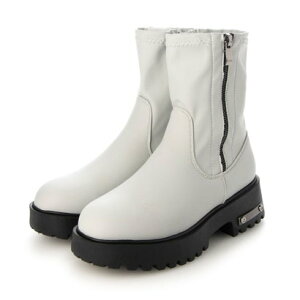 アタガール attagirl 厚底ヒールサイドジッパーブーツ (ライトグレースムース)