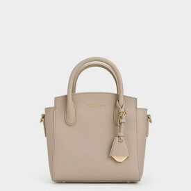 ダブルハンドル トラペーズトートバッグ （Taupe）