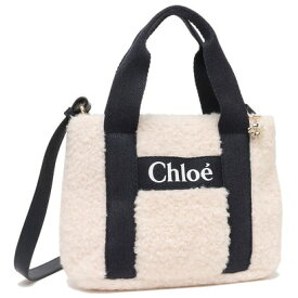 クロエ Chloe ハンドバッグ ショルダーバッグ キッズ ロゴ オフホワイト ネイビー キッズ CHLOE C10323 N78 OFF WHITE NAVY 大人も可 （OFF WHITE NAVY）