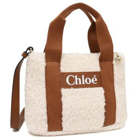 クロエ Chloe ハンドバッグ ショルダーバッグ キッズ ロゴ オフホワイト ブラウン キッズ CHLOE C10323 148 IVORY 大人も可 （IVORY）