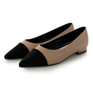 �i�`�������t���b�N�X NATURAL FLEX Scarlet Pointed Toe Flat Pumps �iPINK�j