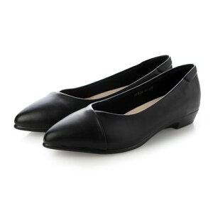 �i�`�������t���b�N�X NATURAL FLEX Pointed Toe Flat Shoes �iBLACK�j