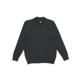 トーキョーシャツ TOKYO SHIRTS ハーフジップニットセーター メンズ （チャコール）