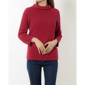 ホブズ HOBBS CAMILLA CABLE JUMPER （CRANBERRY PINK）