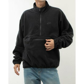 ナイキ NIKE メンズ スウェットパーカー ナイキ クラブ+ PLR ハーフジップ L/S トップ DX0526010 （ブラック/(ブラック)）