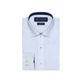 トーキョーシャツ TOKYO SHIRTS 【超形態安定】 ワイドカラー 綿100% 長袖 ワイシャツ （ブルー）