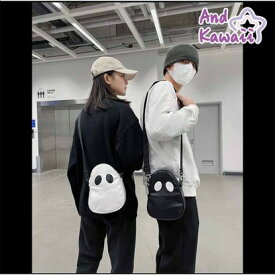 アンドカワイイ And Kawaii ミニショルダーバッグ プレミアムバック 斜めがけ ミニクロスボディバッグ 軽量 韓国 （ホワイト）