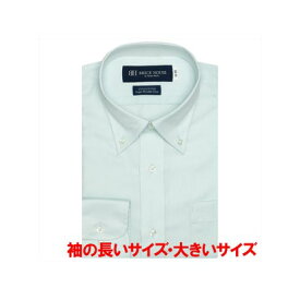 トーキョーシャツ TOKYO SHIRTS 【超形態安定・大きいサイズ】 ボタンダウンカラー 綿100% 長袖 ワイシャツ （ライトグリーン）
