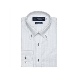 トーキョーシャツ TOKYO SHIRTS 【超形態安定】 ボタンダウンカラー 綿100% 長袖 ワイシャツ （ブルー）