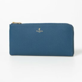 ペレボルサ PELLE BORSA L字ファスナー長財布 （ブルー）日本製