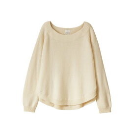 ウノハ UNOHA ROUND HEM KNIT TOP （OFF-WHITE）